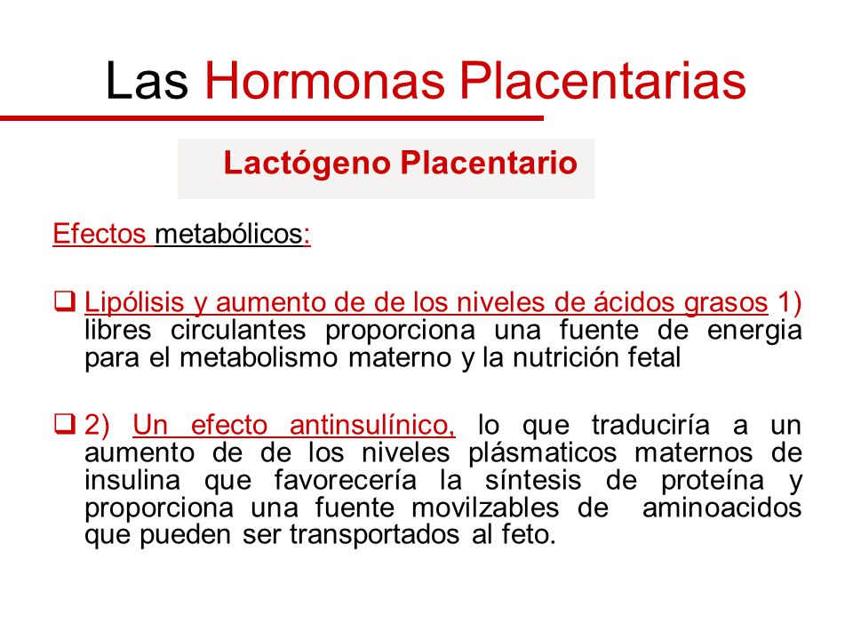 hormonas placentarias en la diabetes tipo 1 hormonas placentarias en la diabetes tipo 1